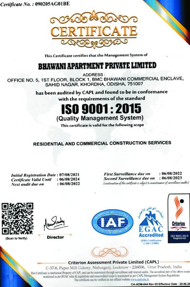 ISO 9001:2015 Certificate